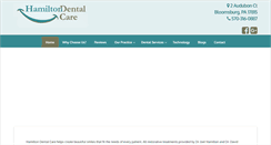 Desktop Screenshot of hamilton-dental-care.com
