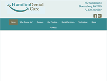 Tablet Screenshot of hamilton-dental-care.com